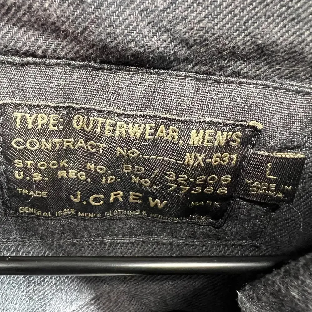 J.Crew Type Outerwear‎ Sussex quilted vest Gray Size Med NX631 Vintage EC